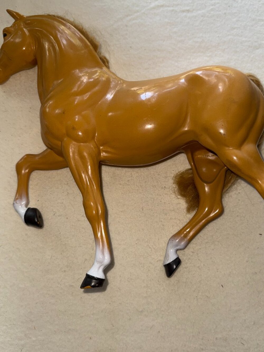 Vtg 1980 Mattel Dallas Barbie Golden Palomino Horse Western Dream Horse Ranch